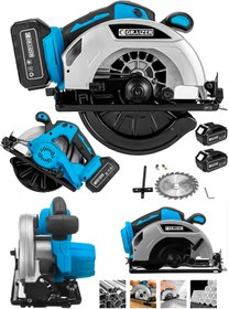 Resim Graizer M 21 V Platinum Akülü Çelik Şanzuman Şarjlı Ahşap Sunta Ağaç Kesme Makinası Daire Testere 