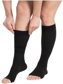 Resim Ccl 2 Diz Altı Burnu AçıkÇorabı Siyah Siyah 