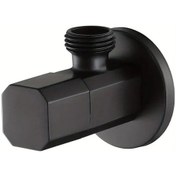 Resim Willowhaven Siyah 1 Adet Pirinç Açılı Vana G1/2 Diş Sızdırmaz Hızlı Kapatma Banyo Tuvalet Bidet Duş 