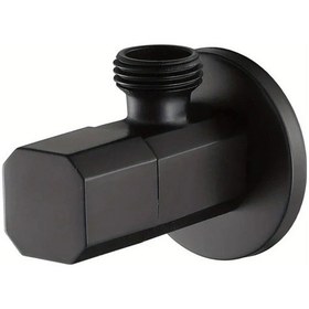 Resim Willowhaven Siyah 1 Adet Pirinç Açılı Vana G1/2 Diş Sızdırmaz Hızlı Kapatma Banyo Tuvalet Bidet Duş 