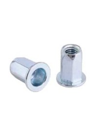 Resim M10 Geniş Kafa Altı Köşe Somun Perçin 50 Adet 