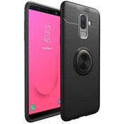 Resim Samsung Galaxy J8 Kılıf Yüzüklü Magnetli Ravel Case 