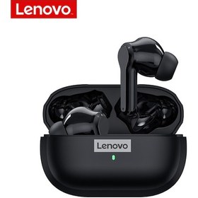 Resim Skycity Lenovo Lp1s Bluetooth 5.0 Kulak İçi Spor Kulaklığı: 10mm Hoparlörlü, Uzun Pil Süresi, Spor Ve Koşu İçin Siyah Tws Kulaklıklar 