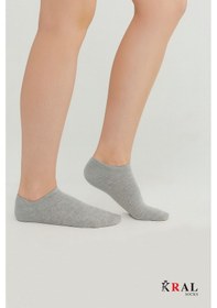 Resim Kral Socks Pamuklu Terletmez Unisex Sneaker Çorap 6 Çift - Beyaz - Gri - Siyah 