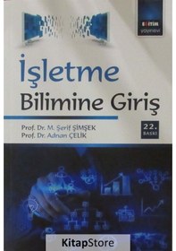 Resim Işletme Bilimine Giriş / Prof. Dr. M. Şerif Şimşek 