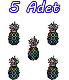 Resim 5 Adet Ananas Şeklinde İpli Oto Kokusu 