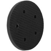 Resim Folinda Pnömatik Elektrikli Süpürge Tipi Cila Makinesi İçin 5 İnç 5 Delikli Büyüleyici Yapistıklı Sponge Tampon Paspas - Yumuşak Amortisör Ve Gürültü Azaltıcı 