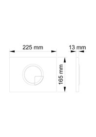 Resim Visam Didim İki Kademeli Mat Krom Kumanda Paneli Mat Krom 