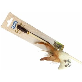 Resim Eastland Hasır Peluş ve Çıngırak Kedi Oltası 