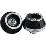 Resim 1 Çift Motosiklet Cnc Modifikasyon Aksesuarları Düşmeye Dayanıklı Alüminyum Alaşımlı Çatal Kupası Gümüş Gümüş 