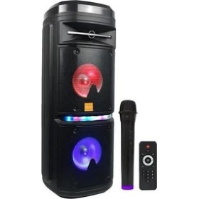 Resim Mikado MD-230KP Siyah Usb+FM+Tf Kart+BT Destekli Kablosuz Mikrofonlu Öğretmen-Toplantı Anfisi 