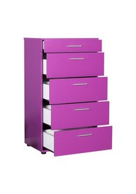 Resim Trendline 5 Çekmeceli Şifonyer - Mor 