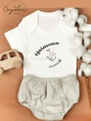 Resim Astral Baby Halasının Minik Kuşu Kısa Kol Organik Bebek Body 