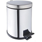 Resim Onno Parlak Pedallı Çöp Kovası 5 Lt N11.3936 