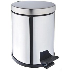 Resim Onno Parlak Pedallı Çöp Kovası 5 Lt N11.3936 
