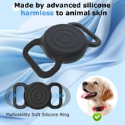 Resim Apple Airtag için Pet Silikon Kolye Tutucu - Dayanıklı, Zararsız, Metal Tokalı Yumuşak Halka, Takip Cihazları için İdeal, Pet Takip Aksesuarı|Şık Pet Aksesuarı|Güvenli Metal Toka 