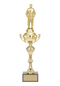 Resim Odak Kupa - Figürlü Kupalar - Judo / Karate Figürlü Kupalar Fg-062 C - 46 Cm Altın - Beyaz 