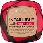Resim Loreal Paris Infaillible 24H Fresh Wear Fondation In A Powder - Fondöten No: 140 9gr 