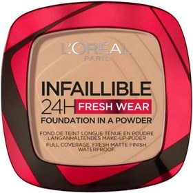Resim Loreal Paris Infaillible 24H Fresh Wear Fondation In A Powder - Fondöten No: 140 9gr 