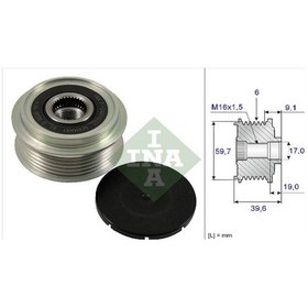 Resim Alternatör Kasnağı 535006510 Astra-g-h Merıva Zafıra 1.7cdtı 03- 1204366 6204889 