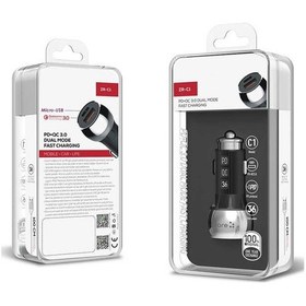 Resim Usb Ve Micro Araba Araç İçi Led Işıklı Çakmaklık Pd Micro Ve Usb Yüksek Hızlı Şarj Adaptörü Başlığı 