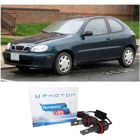 Resim Daewo Lanos Led Xenon Uzun + Kısa Far Ampulü H4 Ultimate Yeni Seri Beyaz 