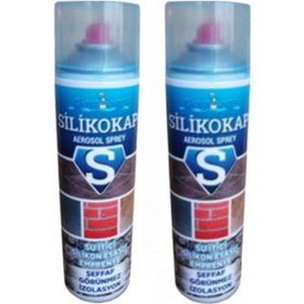 Resim Silikokap Şeffaf Aerosol Su İzolasyon Spreyi 400 Ml x 2 Adet Fırs 