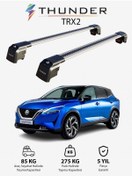 Resim Thunder NISSAN QASHQAI 2021-Sonrası TRX2 Thunder Carrier Kilitli Ara Atkı Taşıyıcı Tavan Barı Siyah 