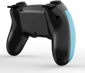 Resim Coverzone Çiftli 2.4G Kablosuz Oyun Kolu PC Uyumlu Pilli Joystick Wireless GamePad Hassas Trigger Kaymaz Tasarım Çiftli G2.4G (Turkuaz) 