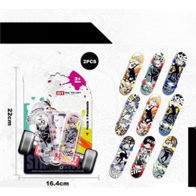 Resim Mini Parmak Kaykay 2'li Sök Tak Aksesuarlı 3+ Yaş Çok Renkli 