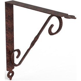 Resim Proaleteticaret Flore Ferforje Raf Altı No:1 Bakır 1 Adet 