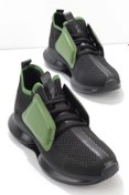 Resim Bambi Siyah Yeşil Triko Kadın Sneaker K01238012682 