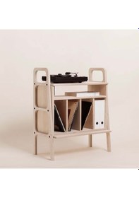 Resim Woodesk Resonate, Ahşap Kitaplık Ve Pikap Standı, Cpt4647-75 