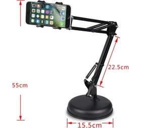 Resim Rambos GD0094 Fotoğraf Video Çekimi Masa Üstü Telefon Döner Stand 