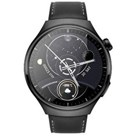 Resim Amoled Ekran Deri ve Metal Çift Kordonlu 46mm Akıllı Saat WT4 PRO Siyah Sunix