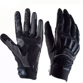 Resim MOTOANL Motosiklet Eldiveni Full Koruma Ayarlanabilir Bilek Bantı Deri Microfiber Kumaş Motor Eldiven 
