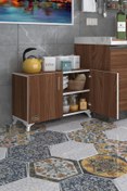 Resim Kenzlife Mutfak Dolabı Rabia 048*090*032 Cvz Kapaklı Ayaklı Banyo Evrak Ofis Kitaplık 