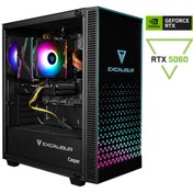 Resim CASPER Excalibur E65H.144F-DF60X-0HD Core i5-14400F 32GB RAM 1TB SSD Nvidia GeForce RTX 5060 Freedos 