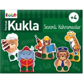 Resim 4 Yaş Parmak Kukla Sevimli Kahramanlar eolo Yayınları 