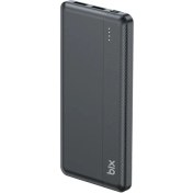 Resim Bix BXPB108 10000mAh Çift USB Çıkışlı ve LED Bildirimli Portatif Powerbank Siyah 