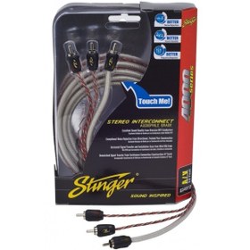 Resim STINGER ELECTRONICS Sı4917 4000 Serisi 5,2 Metre Audio Video Rca Kablo 