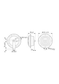 Resim Hella 24v Didit Korna Süperton 310/380 Hz 130 Mm Takım 