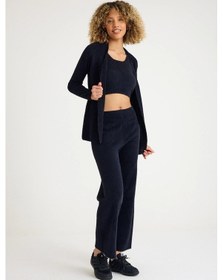 Resim Allys Pantolon-crop-hırka Takım Siyah 