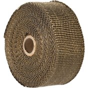 Resim Padalink Titan Fibre Motor/gömlek Egzos Isı Yalıtım Kumaşı 15m X 5cm X 1.5mm + 10 Adet 30cm Metal Klem: Motor Bakımı İçin Isı Azaltıcı Ve Dayanıklı 