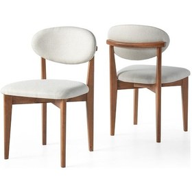 Resim Norte Ahşap Salon Mutfak Sandalyesi 2 Li Set 001 