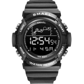 Resim Hanyang Siyah Spor Izle Erkekler Digitak Saat Smael Erkek Kol Saatleri LED Alarmlı Saatler Erkek Ordu Yeşil Bilezik 1426 Su Geçirmez Saatler Dijital (Yurt Dışından) 