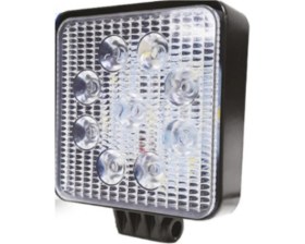 Resim 9 LED Kare Çalışma Lambası 27W 10V-30V Metal 4x4 Off Road Projektör Işık 