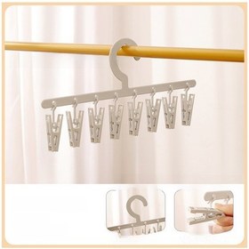 Resim Springsun Ev İçin Çok Amaçlı Giyim/çorap Kurutma Klipsi - 8 Klips Tek Satırlı, Kaliteli Plastik, Uzun Ömürlü, Modern Gri Stili Diğer 