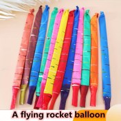 Resim 20/30 Roket Balon Paketi ile Neşeli Parti Eğlencesi - Kalın, Dayanıklı ve Uçan Lateks Süslemeler ile Şenlik Kutlamaları. 