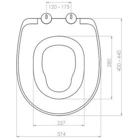 Resim Nkp Universal Thermoplast Yavaş Kapanan Klozet Kapağı Çocuk Adaptörlü - NKP0340 